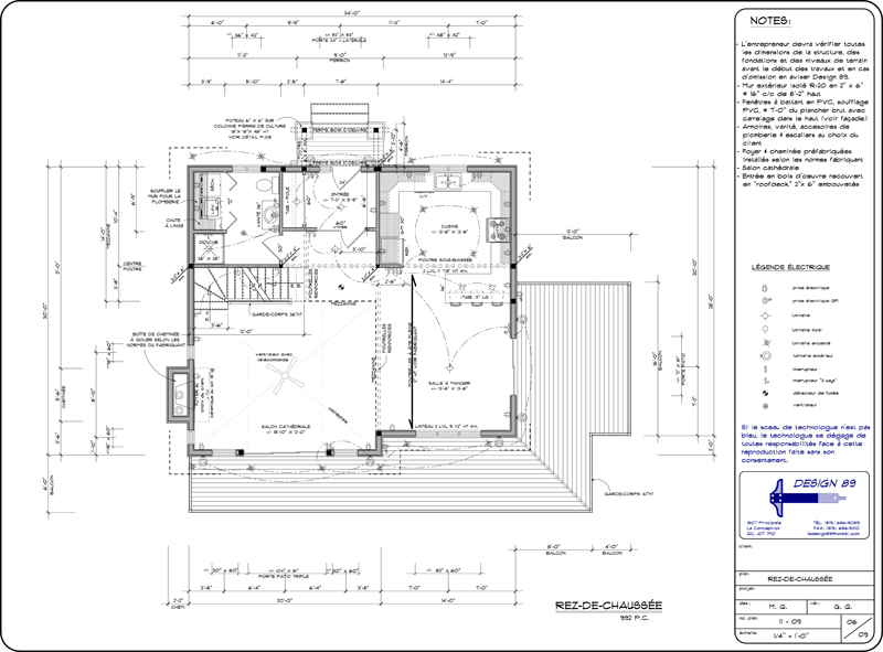 Design 89 plan rez-de-chaussée